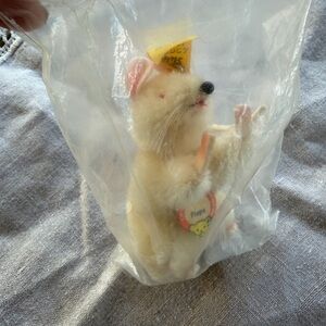 Vintage Steiff Pieps mouse new in Bag from Germany